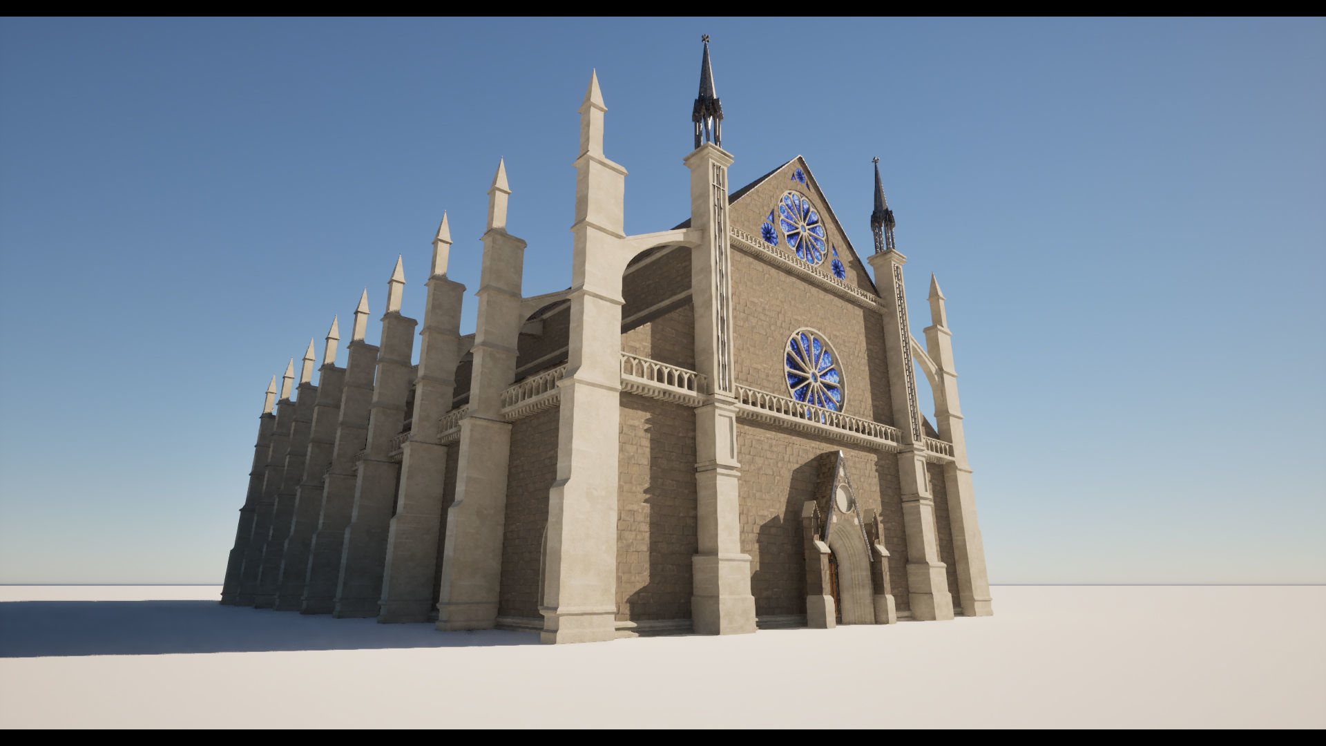 Church Low-poly 3D model_14