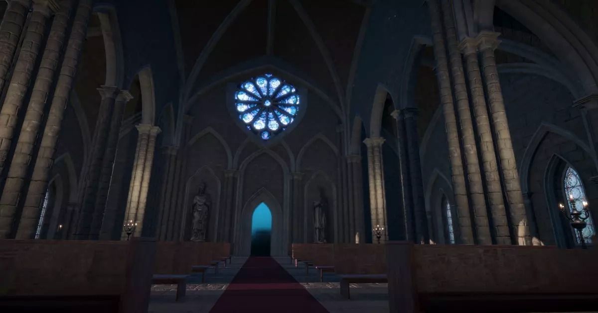 Church Low-poly 3D model_29