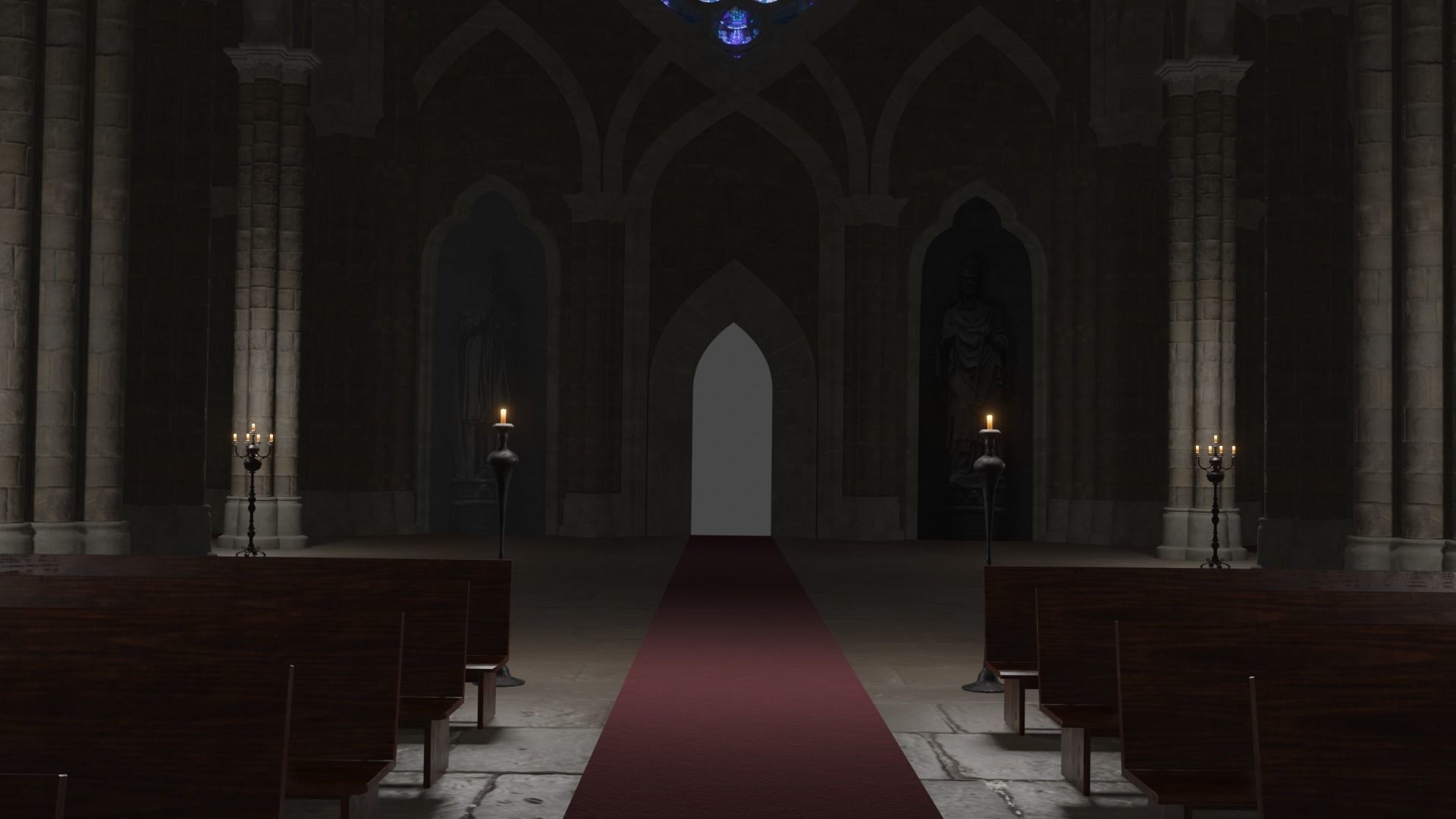 Church Low-poly 3D model_44