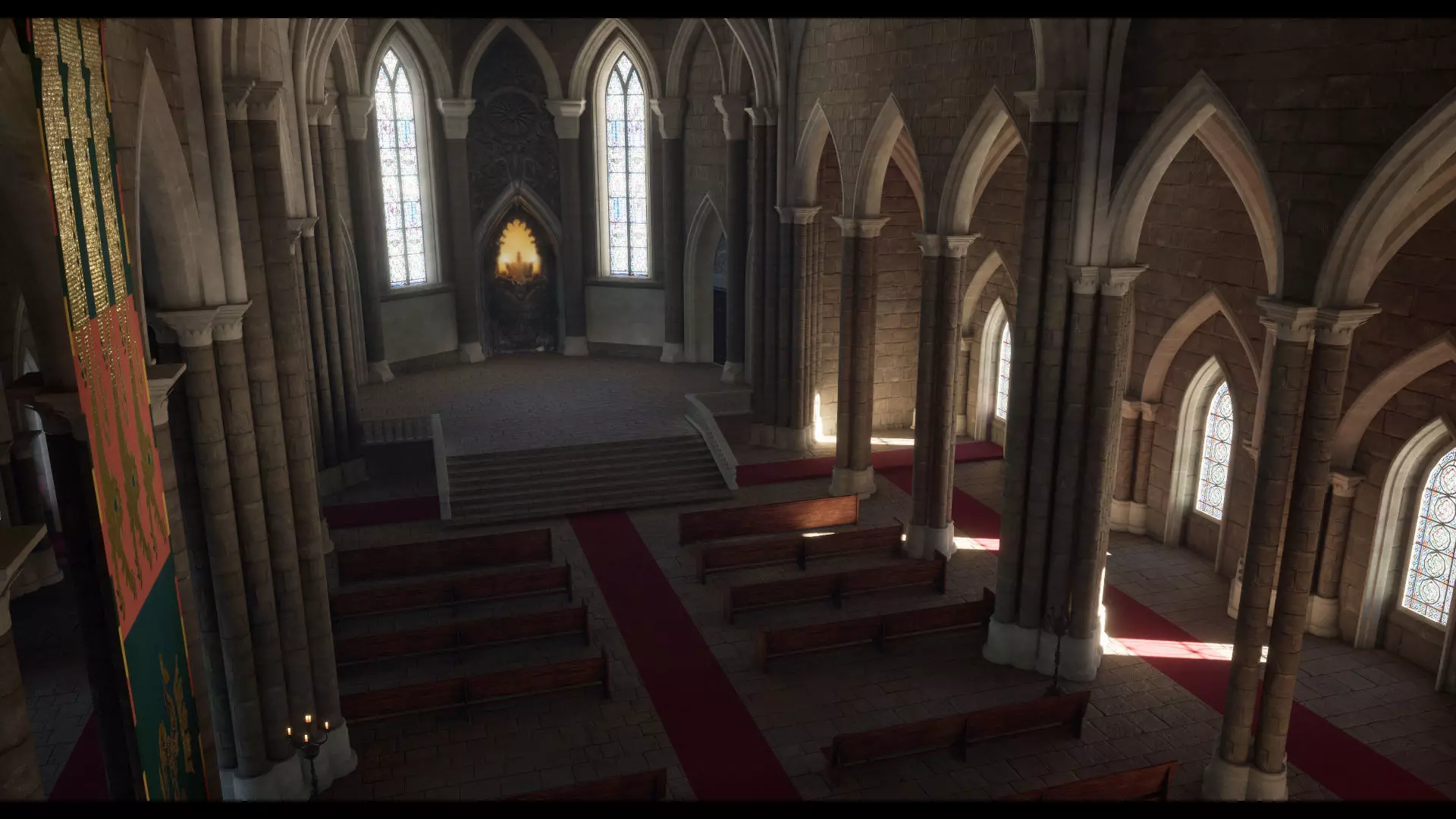 Church Low-poly 3D model_0