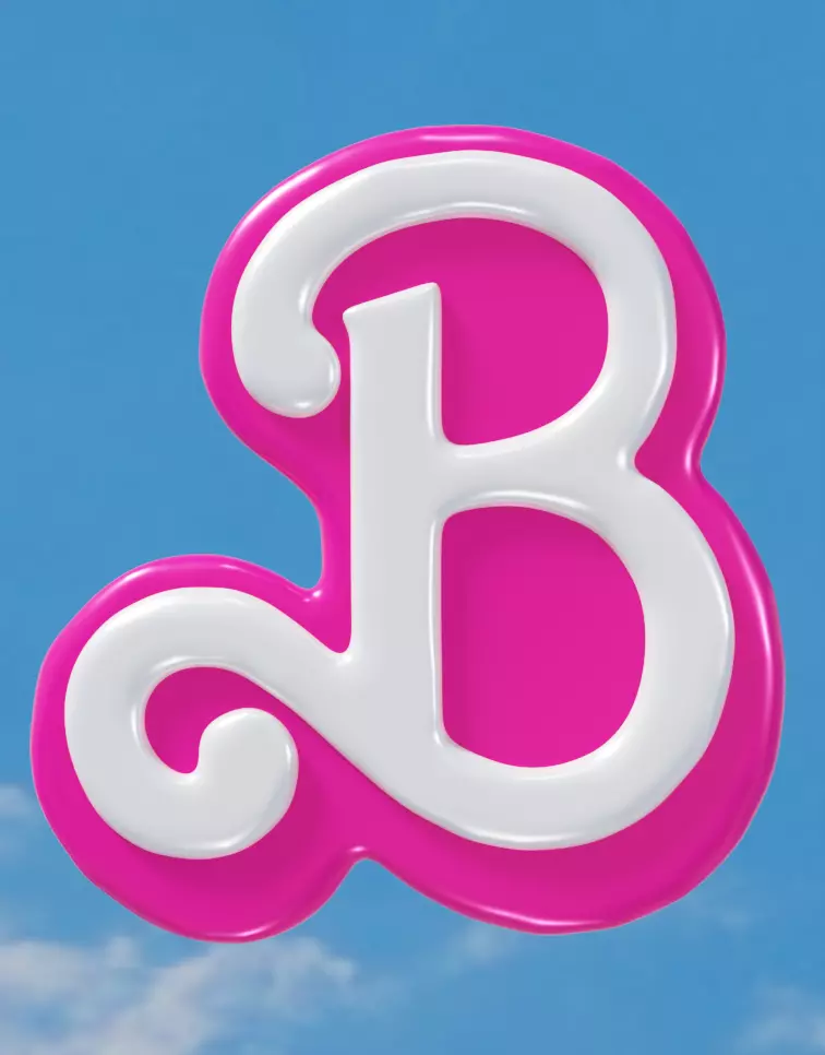 Barbie Lettering 3D model