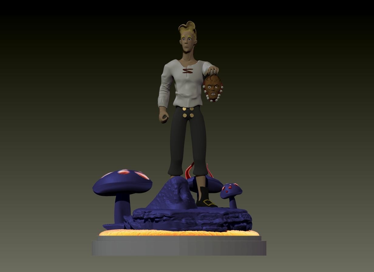 Guybrush Threepwood from Monkey Island 1 Remastered 3D print model_1