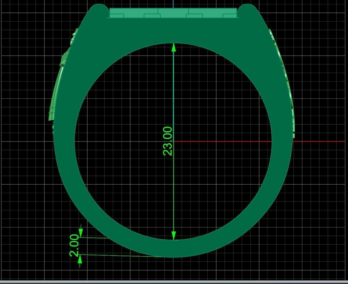 Cross ring and medallion of St Benedict 2728 3D print model_11