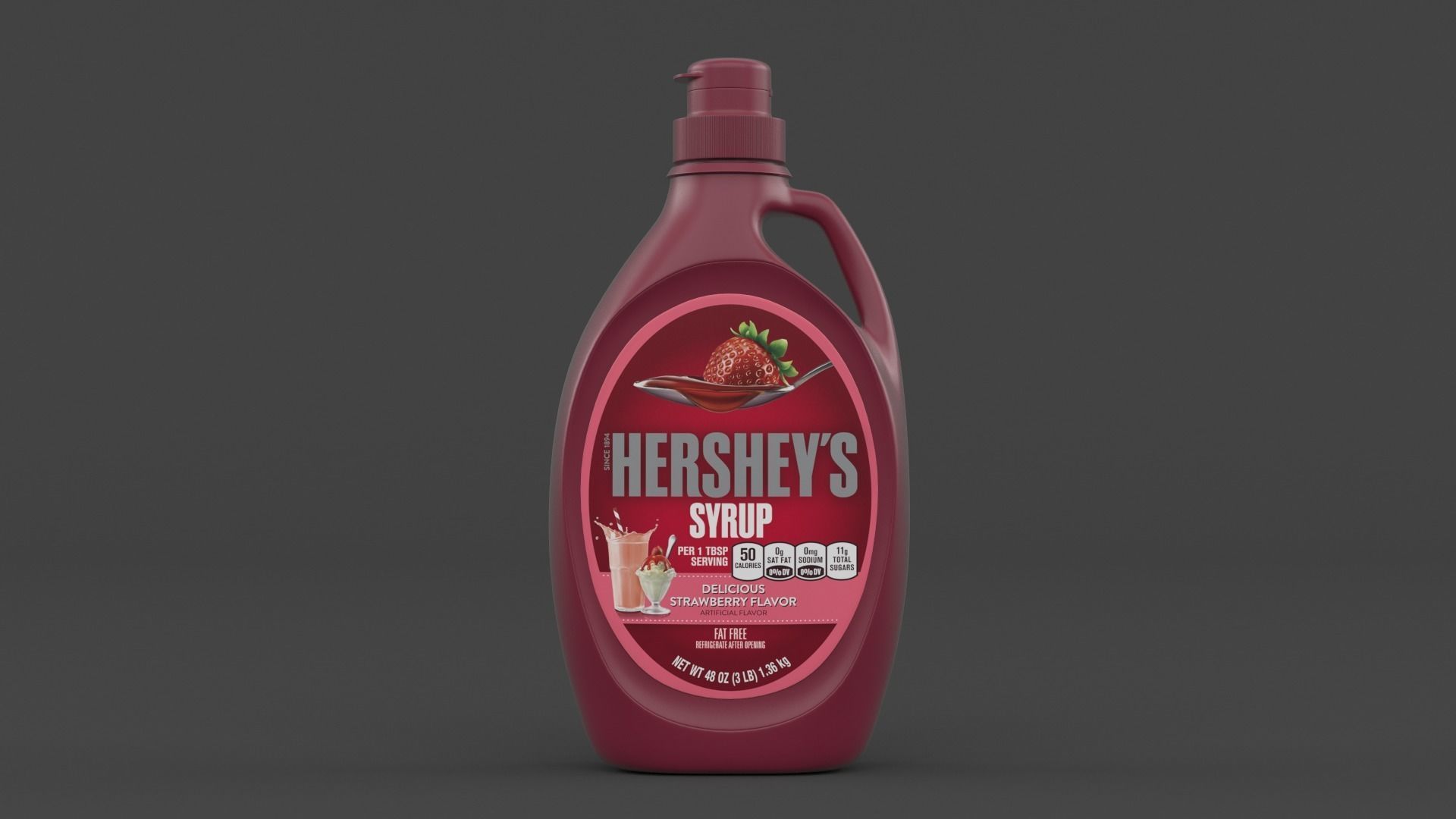 Chocolate Syrup 3D model_1