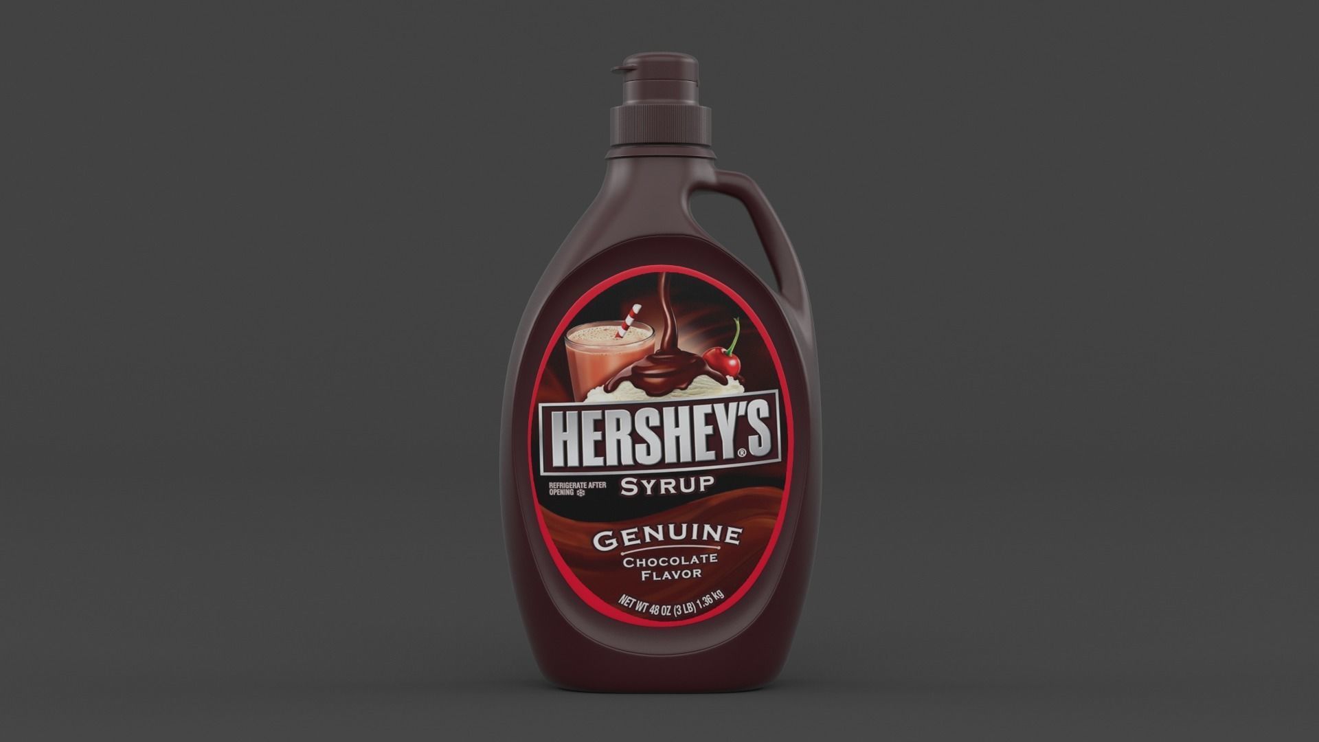 Chocolate Syrup 3D model_4