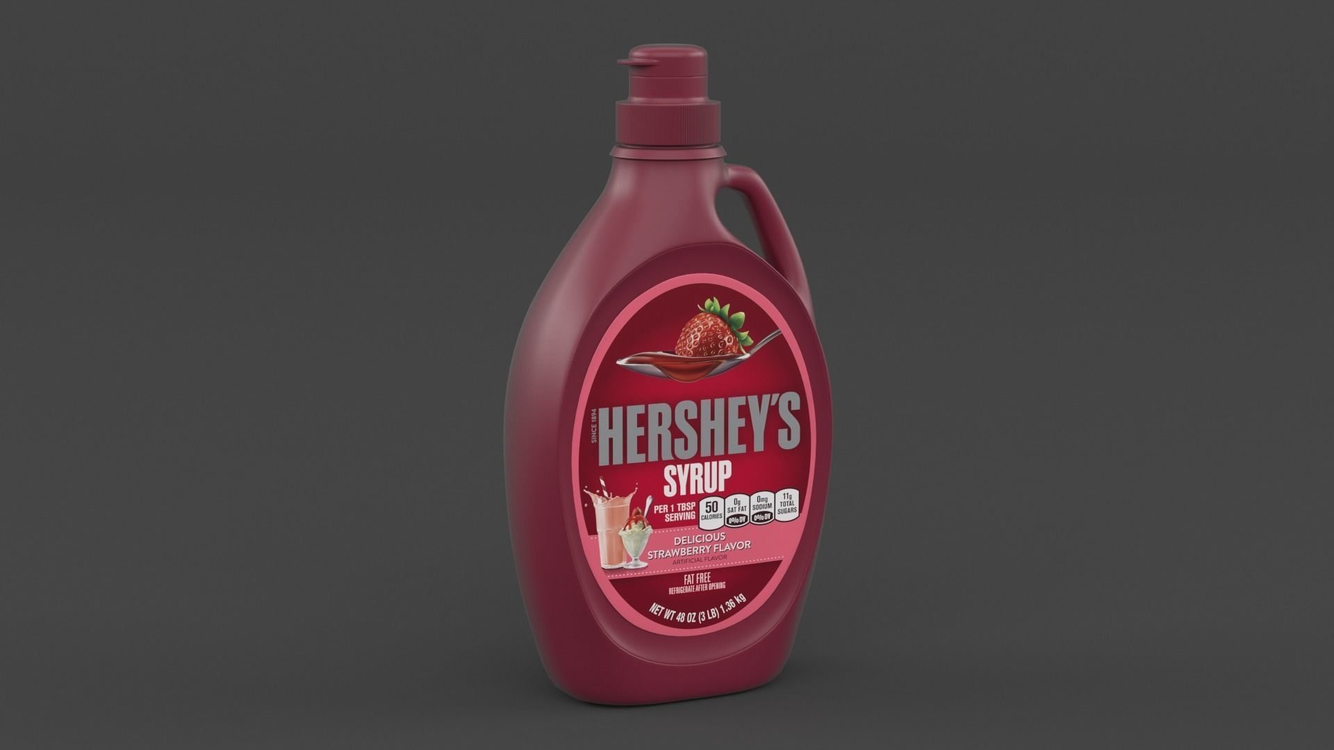 Chocolate Syrup 3D model_3