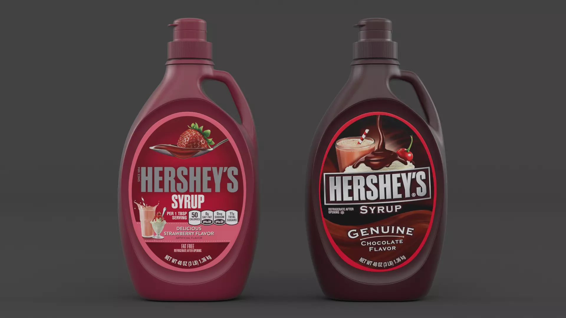 Chocolate Syrup 3D model_0