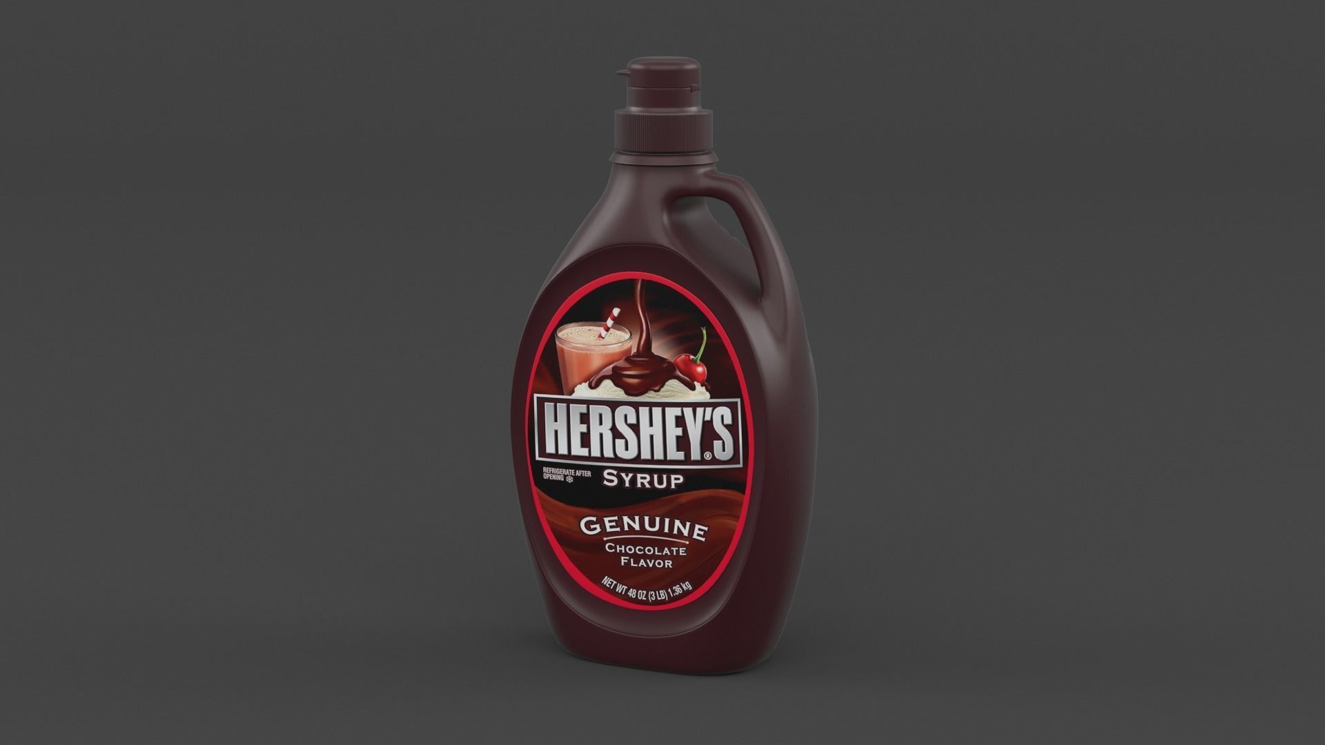 Chocolate Syrup 3D model_6