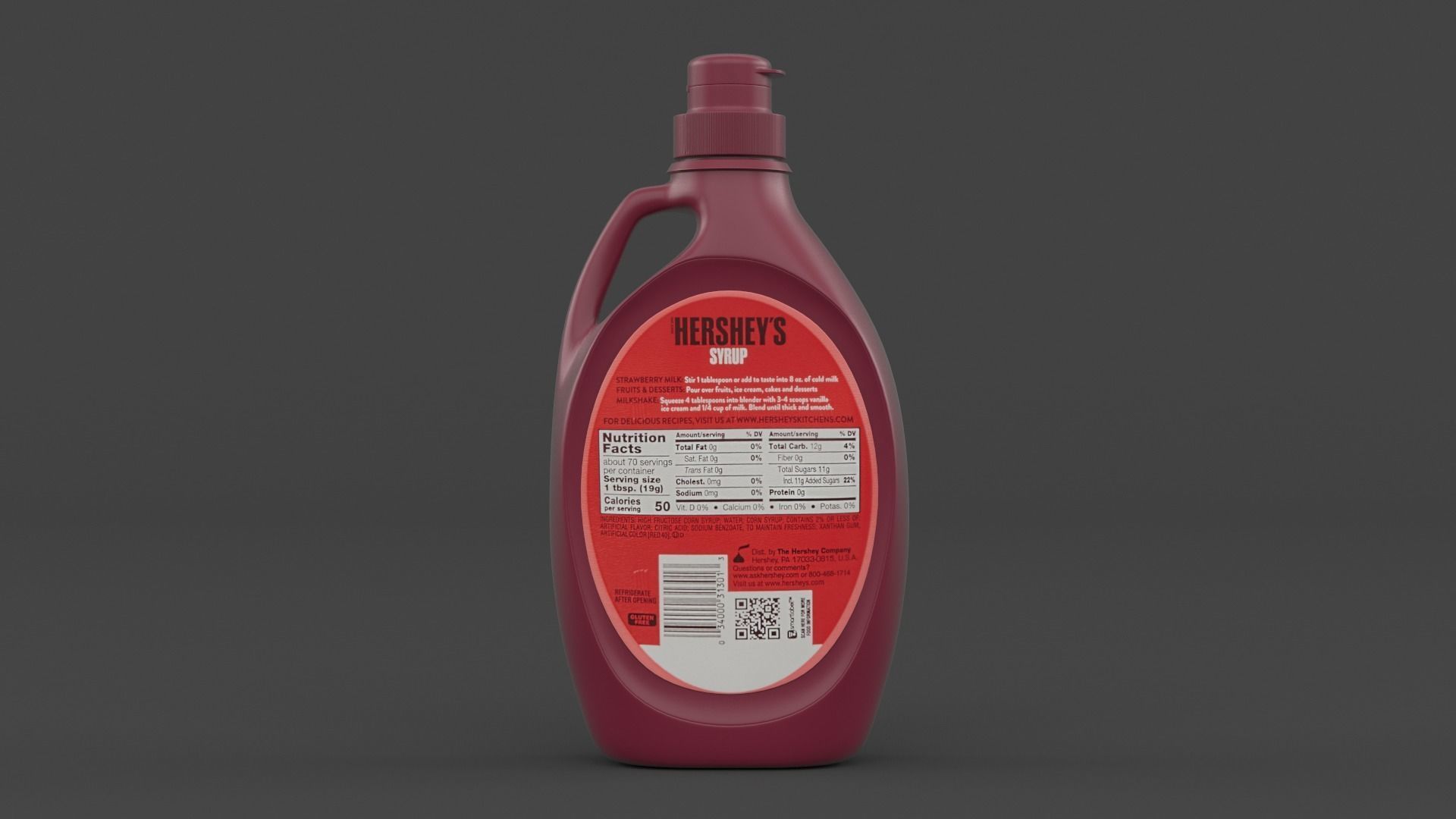 Chocolate Syrup 3D model_2
