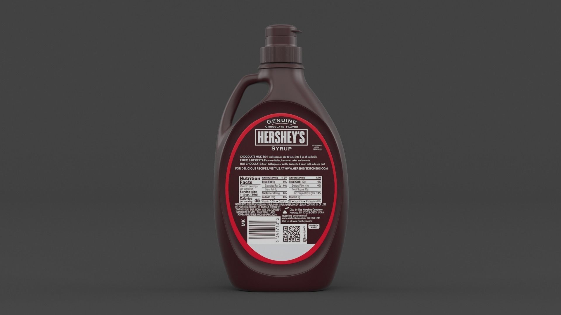 Chocolate Syrup 3D model_5