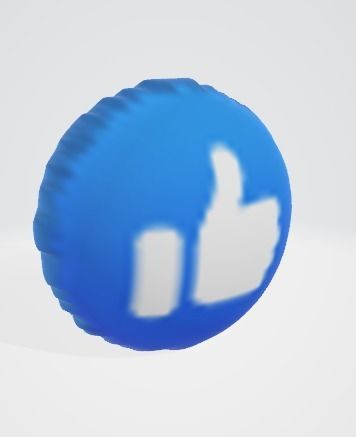 FaceBook Emojis Free 3D model_1