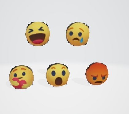 FaceBook Emojis Free 3D model_3