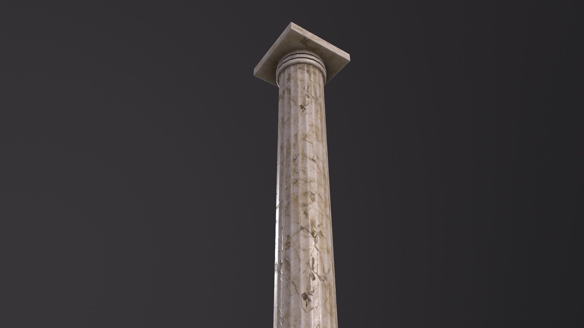 Antique Column 3D Model Low-poly 3D model_4