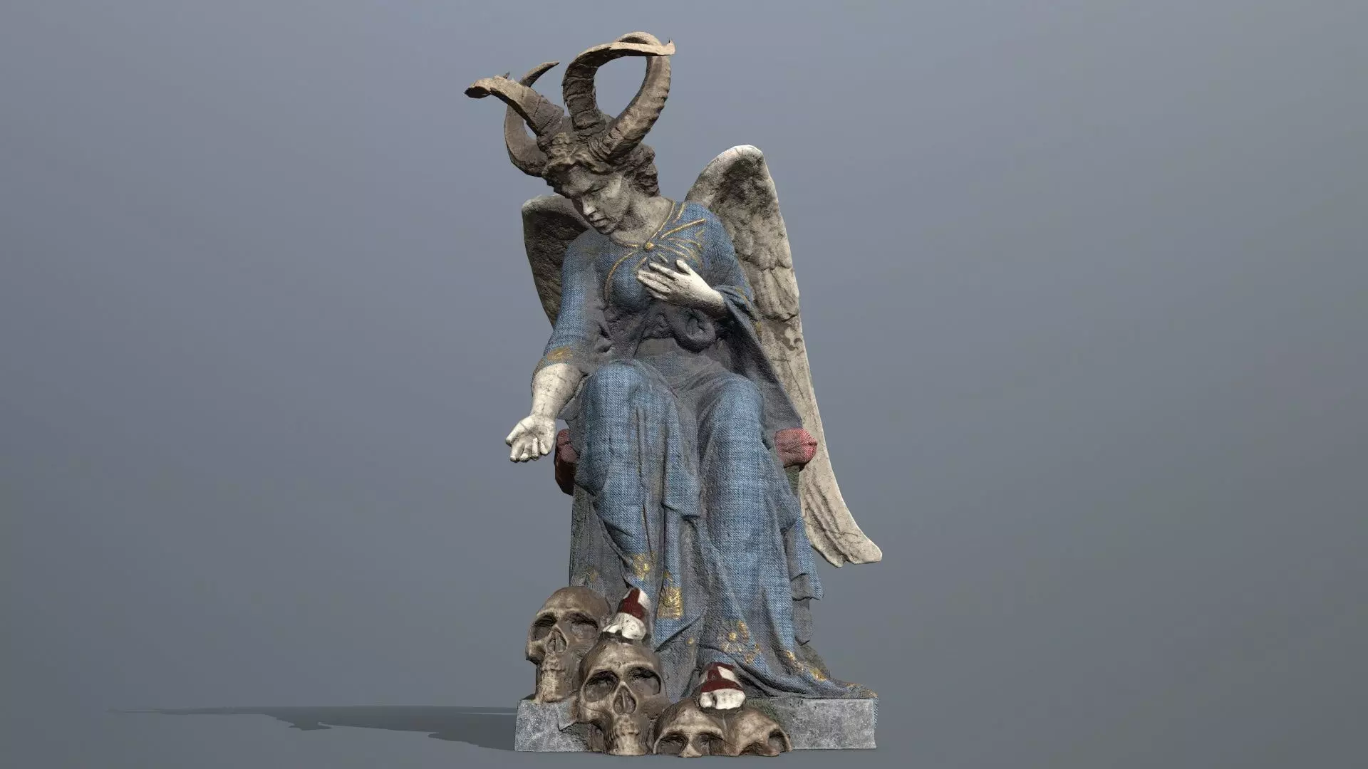Woman Angel Low-poly 3D model