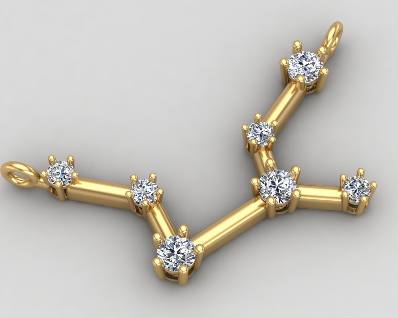 VIRGO necklace 75-MP 3D print model_1