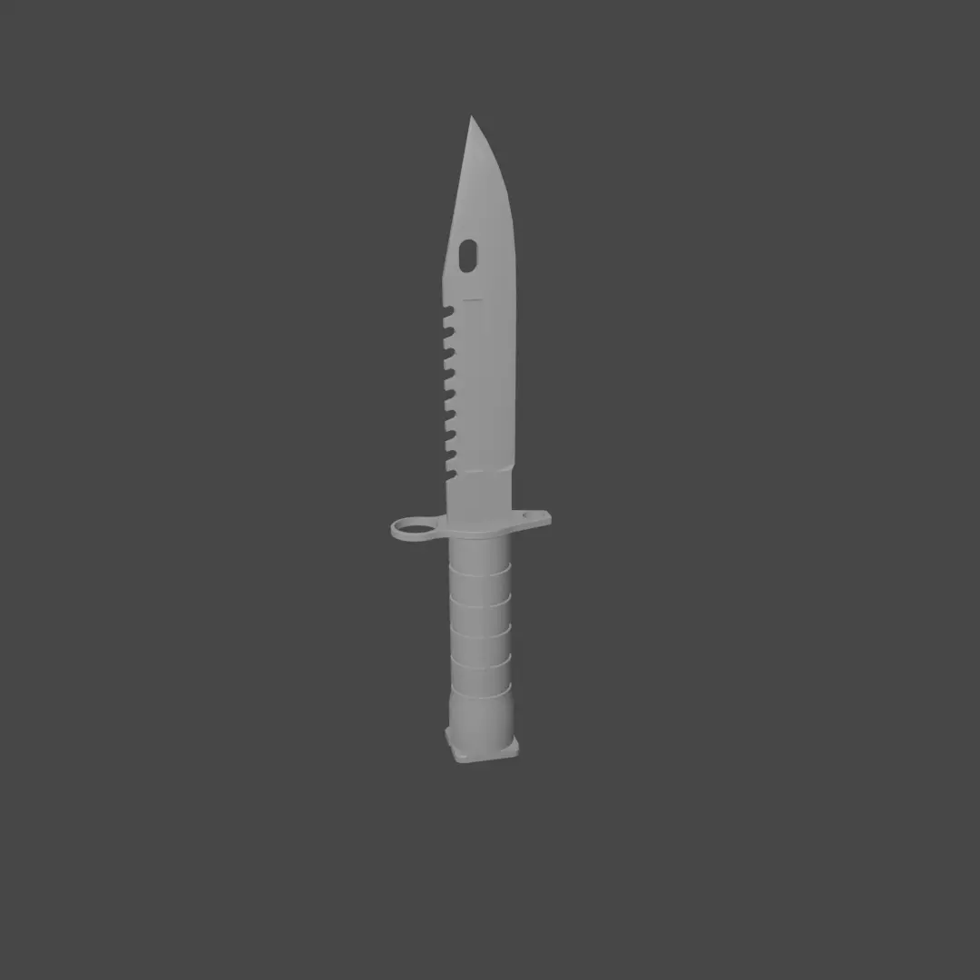 M9 Bayonet Free low-poly 3D model_0