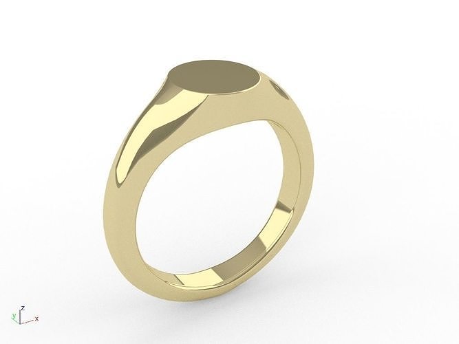 ANELLO SIGILLO SIGNET RING MEN AND WOMEN RINGS 3D print model