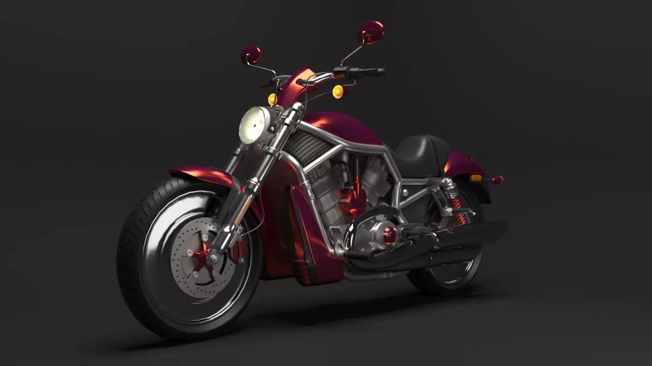 Motorcycle 3D model_0