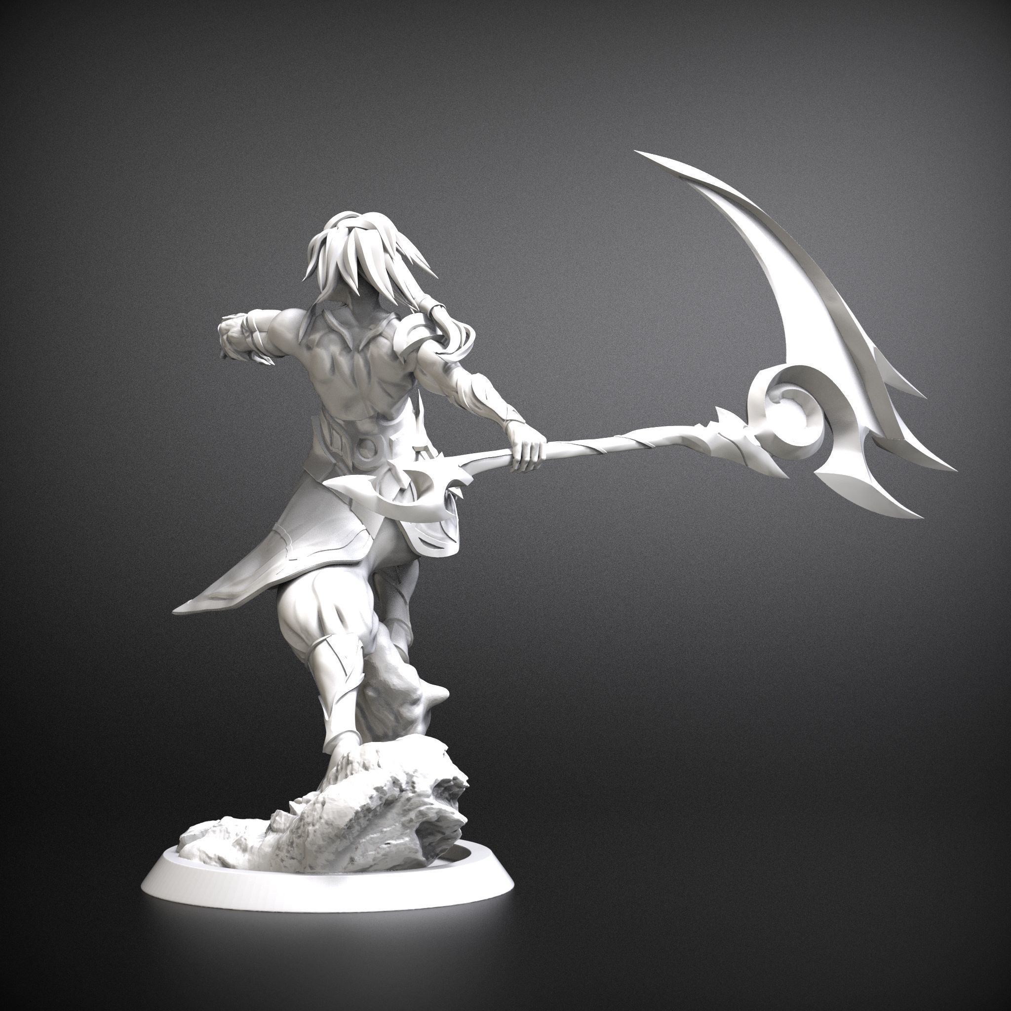 STL Nightbringer kayn prestige League of legends 3D model 3D print model_2