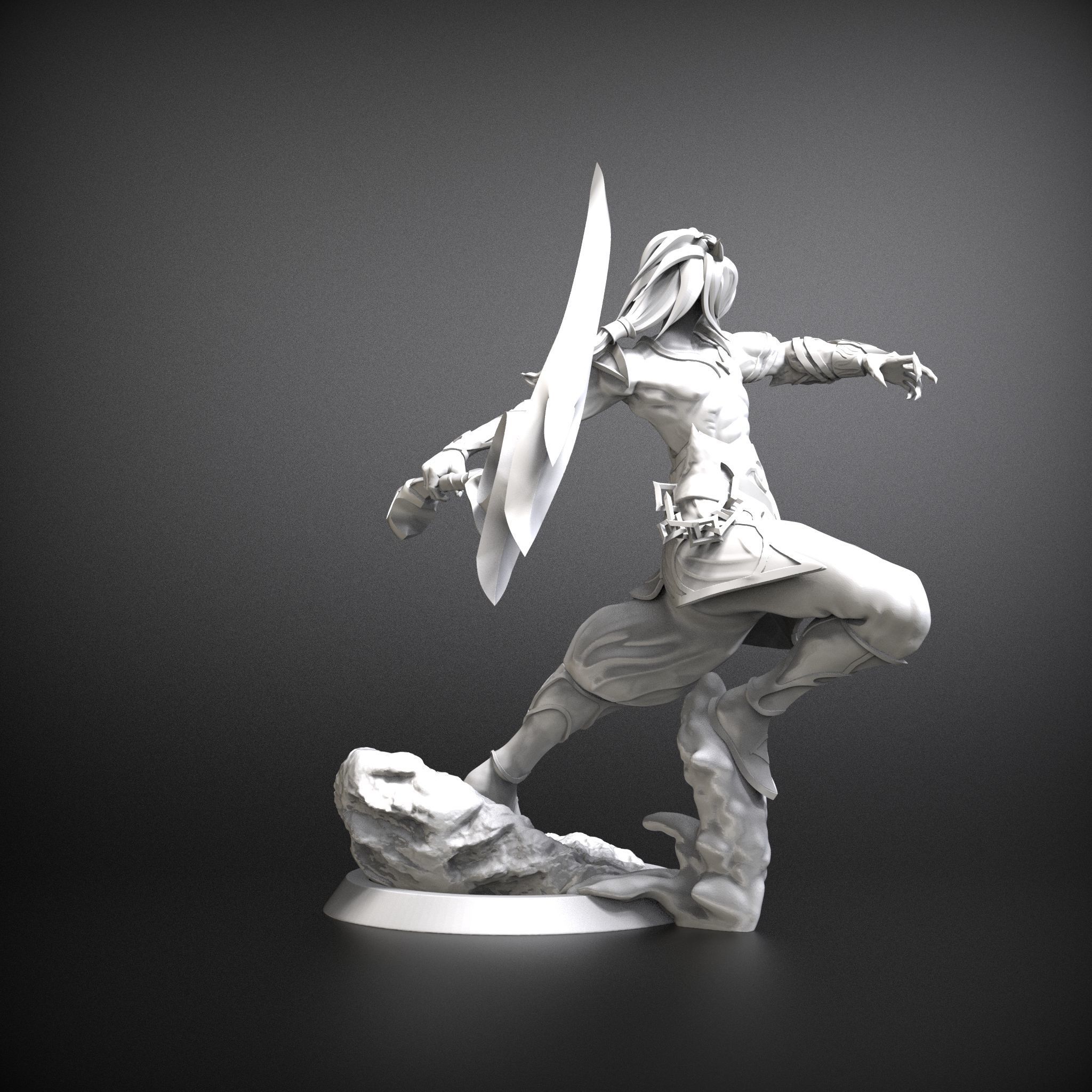 STL Nightbringer kayn prestige League of legends 3D model 3D print model_5