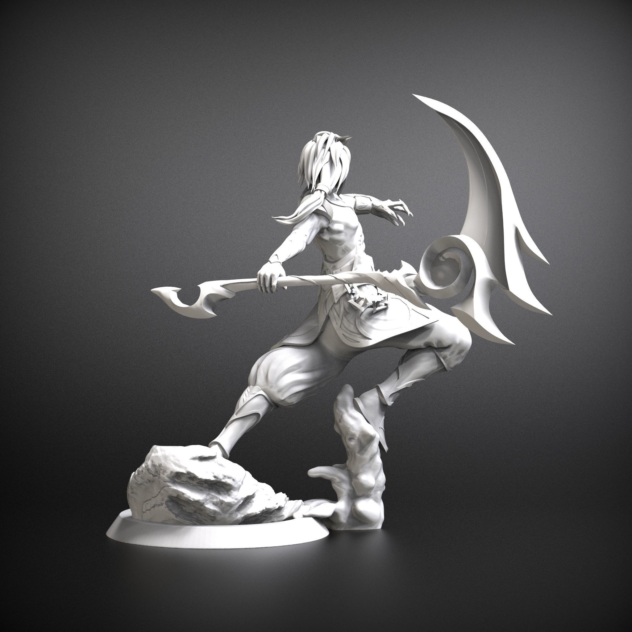 STL Nightbringer kayn prestige League of legends 3D model 3D print model_4