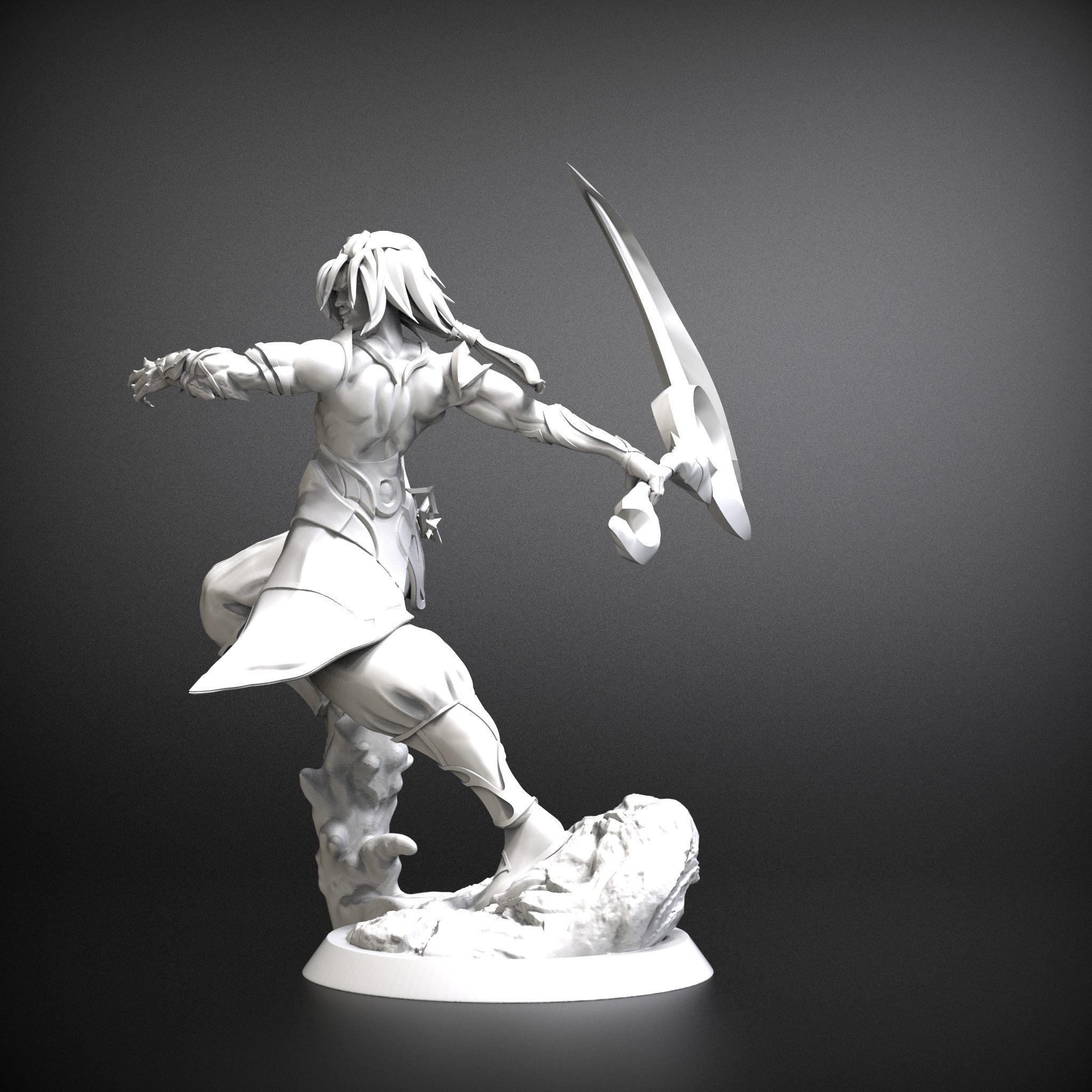 STL Nightbringer kayn prestige League of legends 3D model 3D print model_1