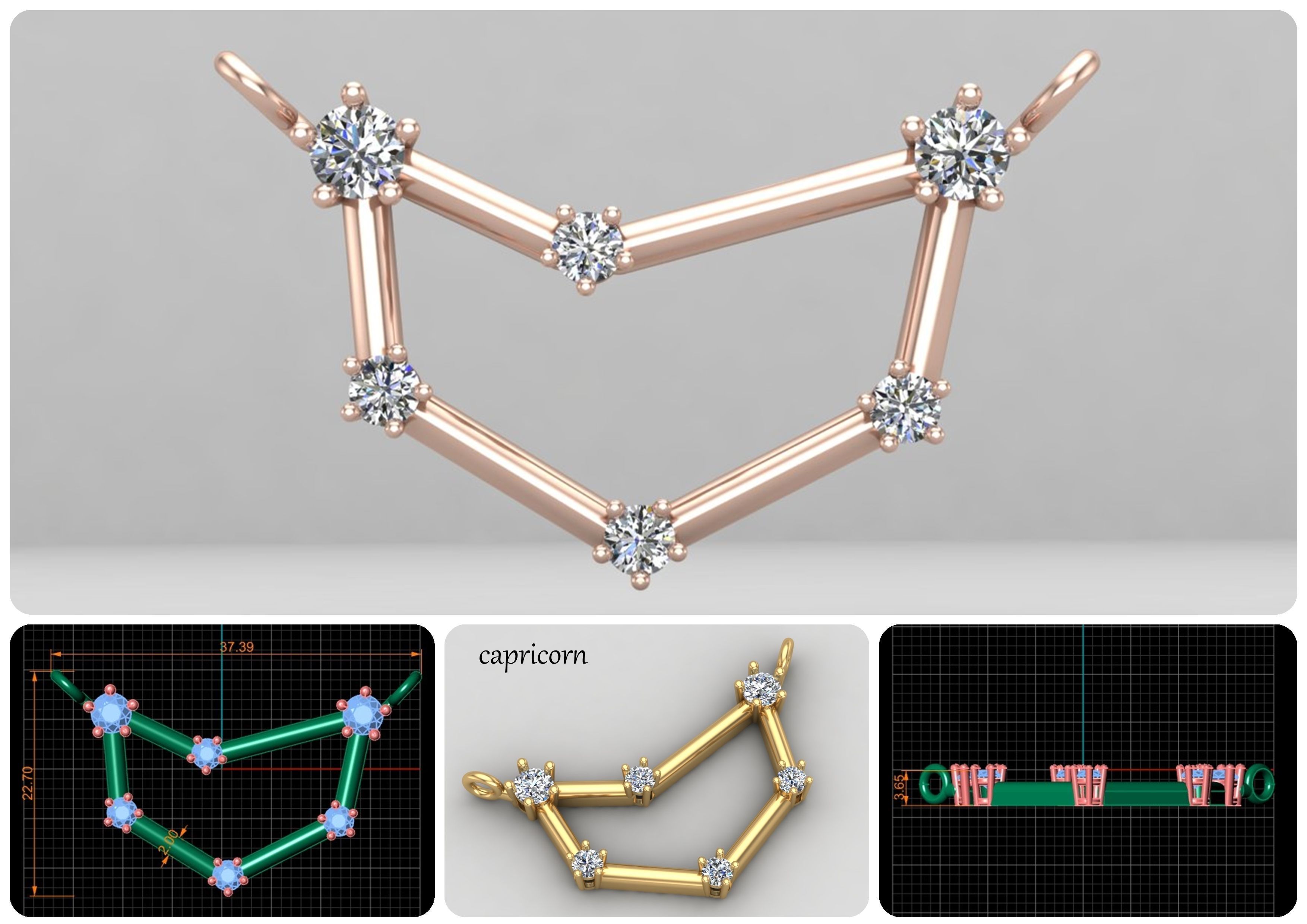 zodiac symbols necklaces collection 76-MPC _9