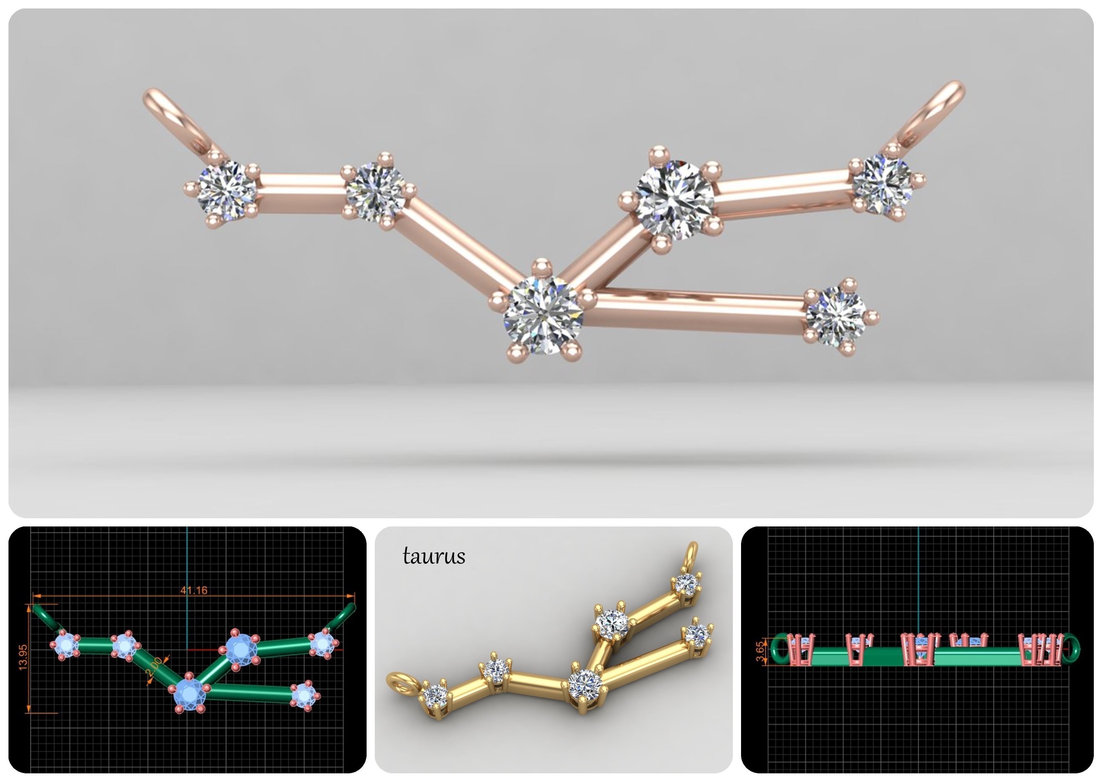 zodiac symbols necklaces collection 76-MPC _3