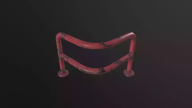 Steel Barrier 3D Model
