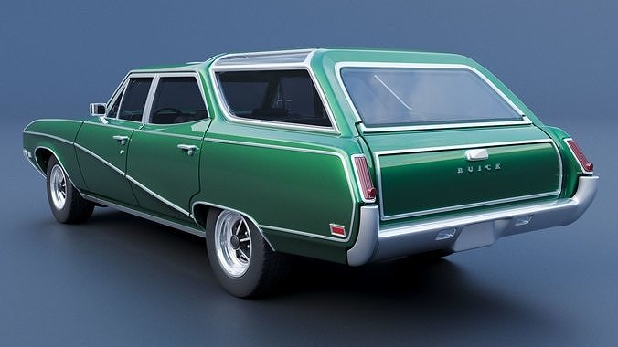 Buick Sport Wagon 1969 3D print model 5