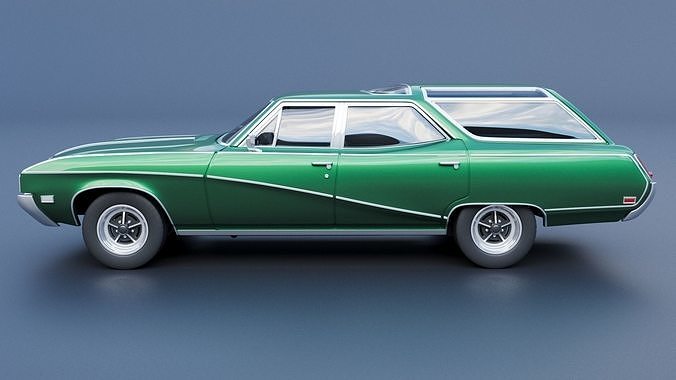 Buick Sport Wagon 1969 3D print model 4