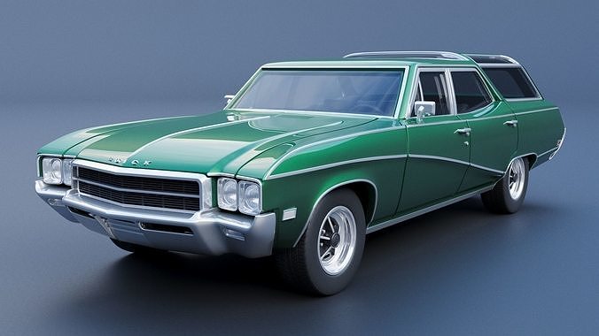 Buick Sport Wagon 1969 3D print model 3