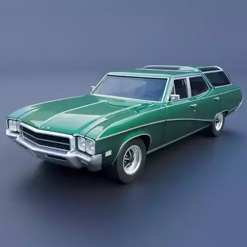 Buick Sport Wagon 1969 3D print model