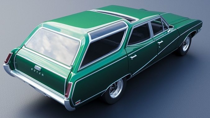 Buick Sport Wagon 1969 3D print model 7