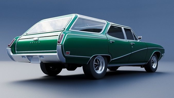 Buick Sport Wagon 1969 3D print model 6