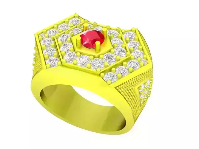 luxury korean diamond men ring 4891