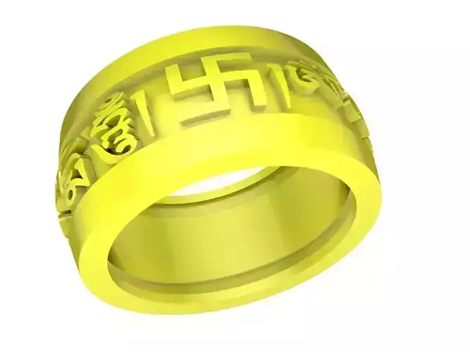 buddha mantra women ring 4894