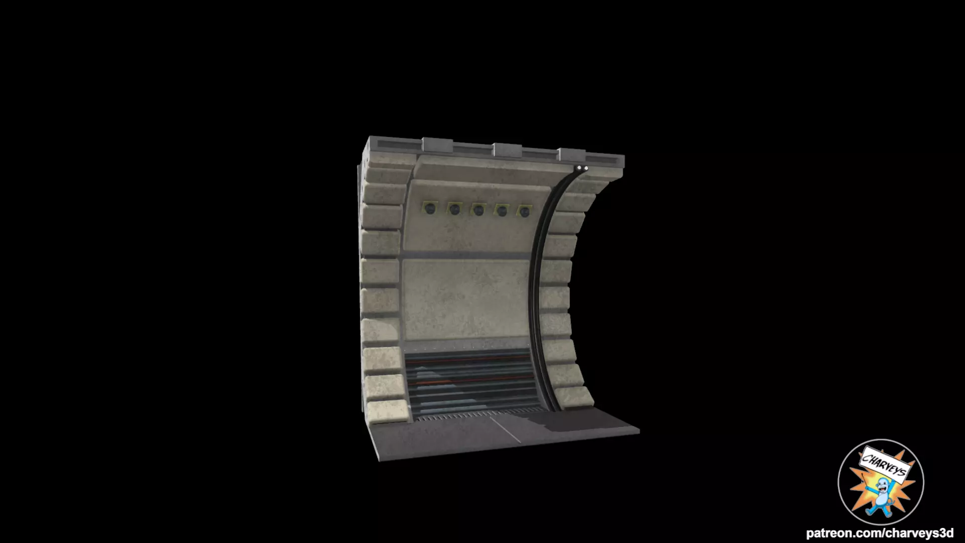 Star Wars Millennium Falcon Corridor Diorama for action figures  3D print model_0