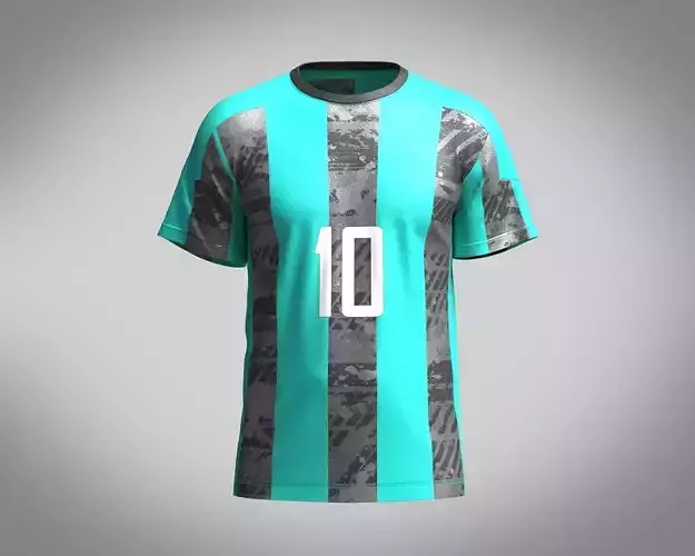 Soccer Ash with Blue color Jersey Player-10