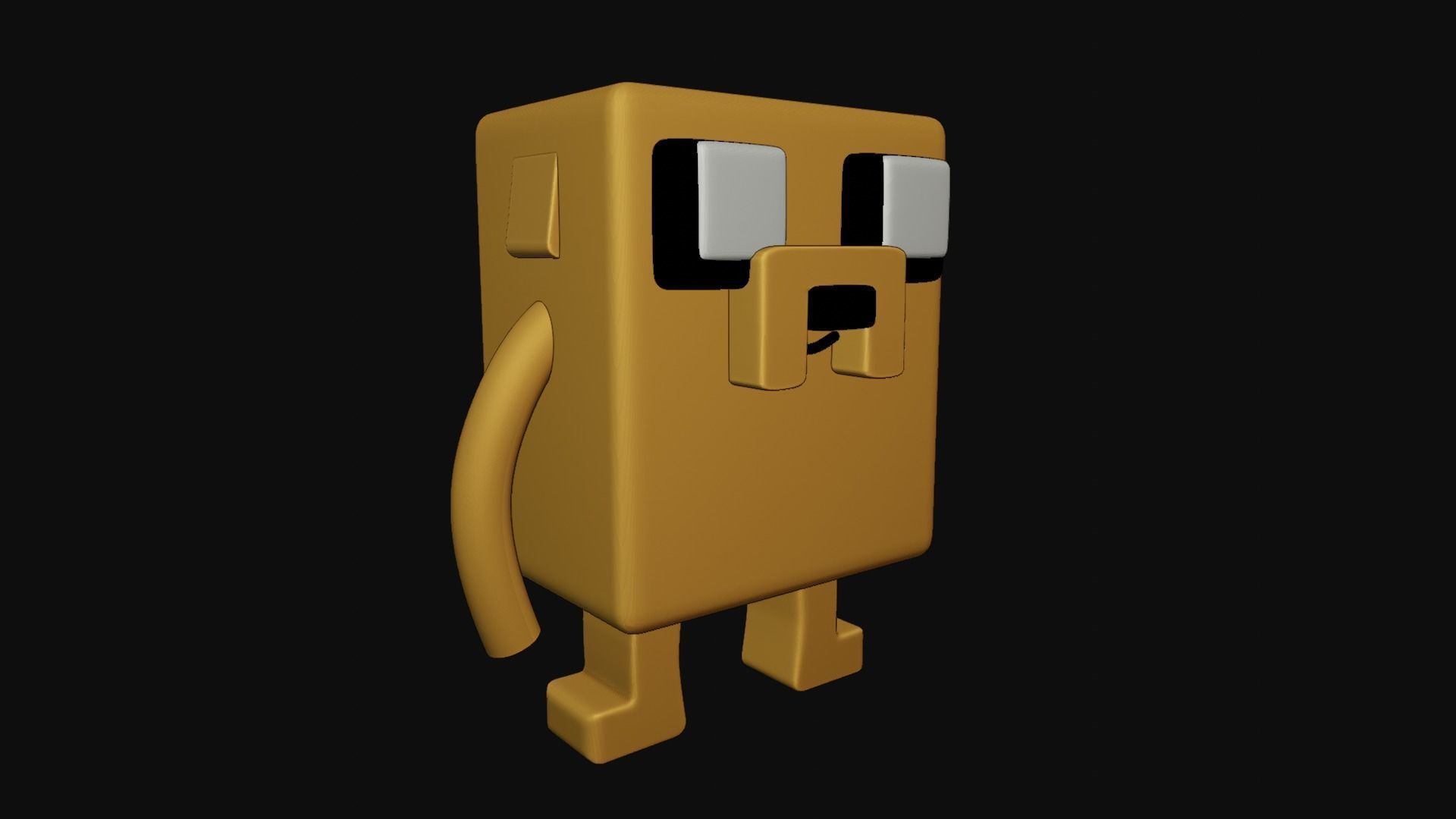 Jake the dog Minecraft  3D print model_6