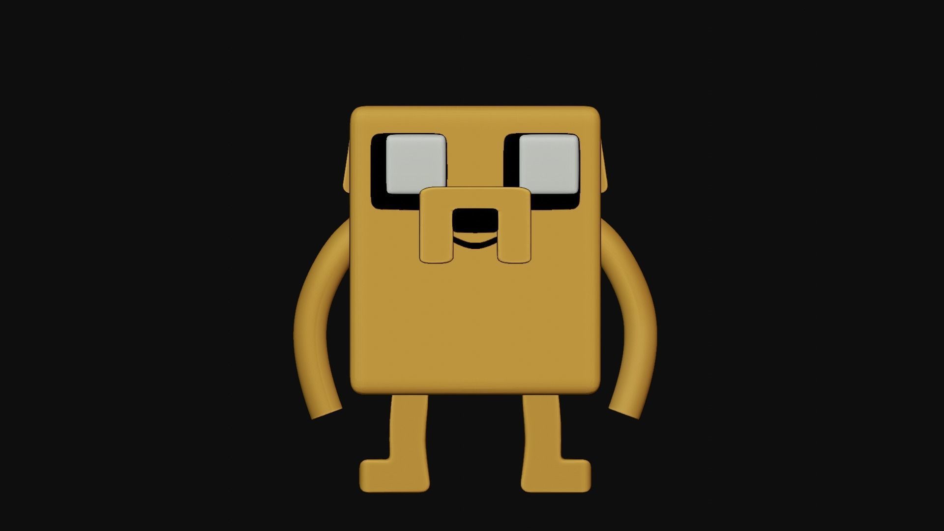 Jake the dog Minecraft  3D print model_1