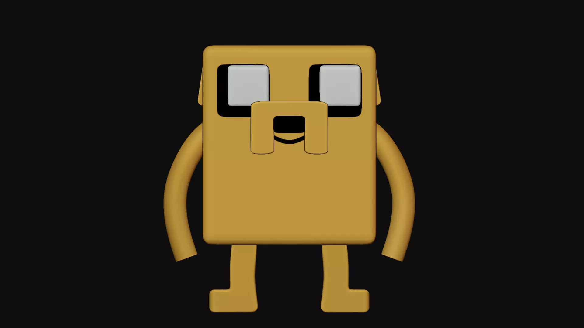 Jake the dog Minecraft  3D print model_0