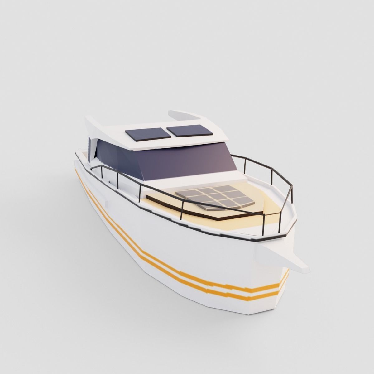 Free Low Poly Yacht free VR / AR / low-poly 3D model animated | CGTrader