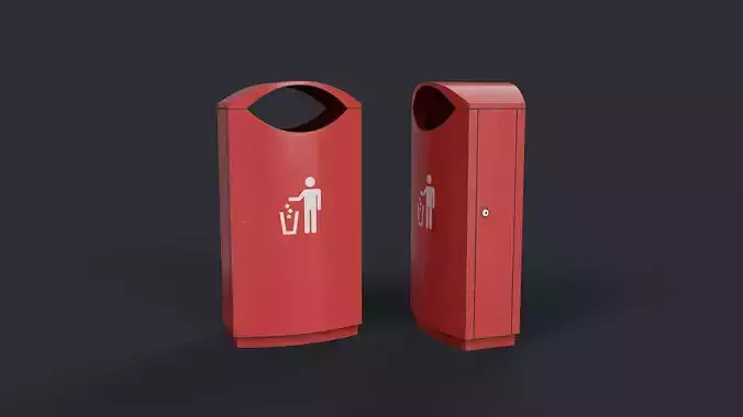 Street Trash Can 11 PBR Game Ready