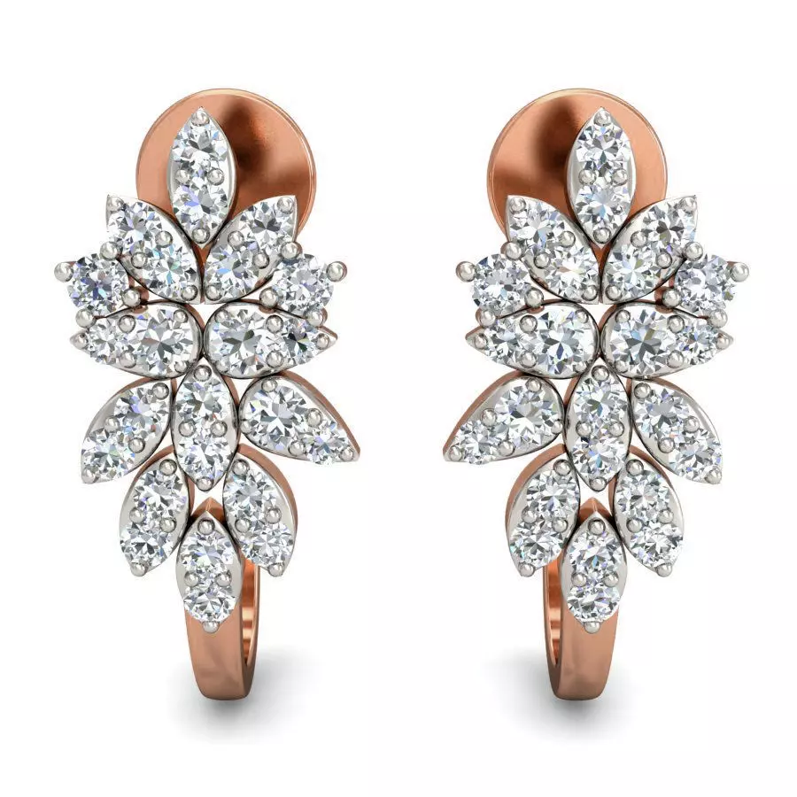Women Earrings 3dm stl 3mf obj glb gltf render details 3D print model