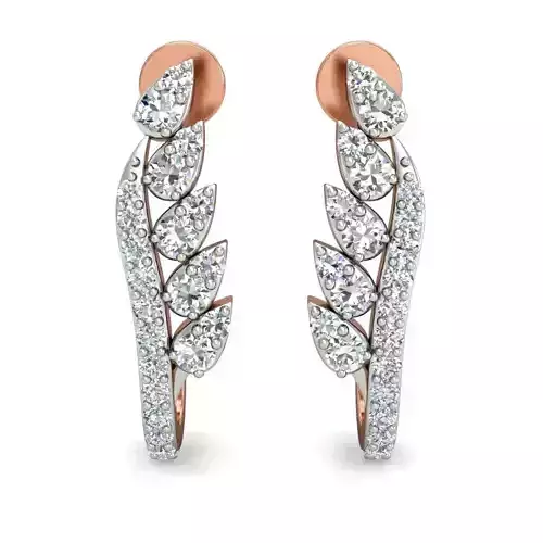 Women Earrings 3dm stl 3mf obj glb gltf render details