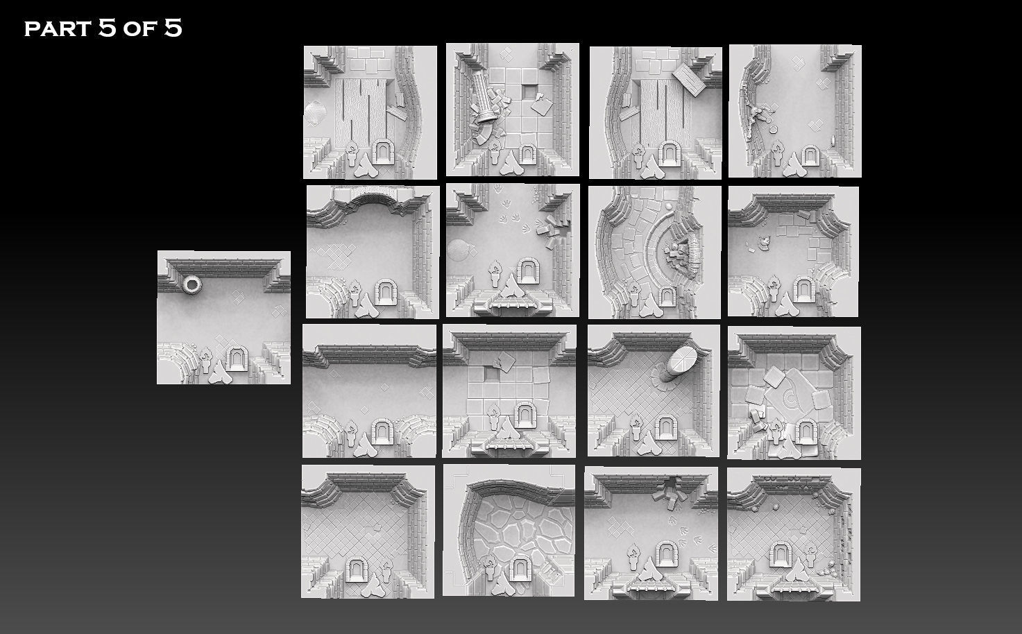 Dungeonquest Revised Edition 3d Tileset 3D print model_13