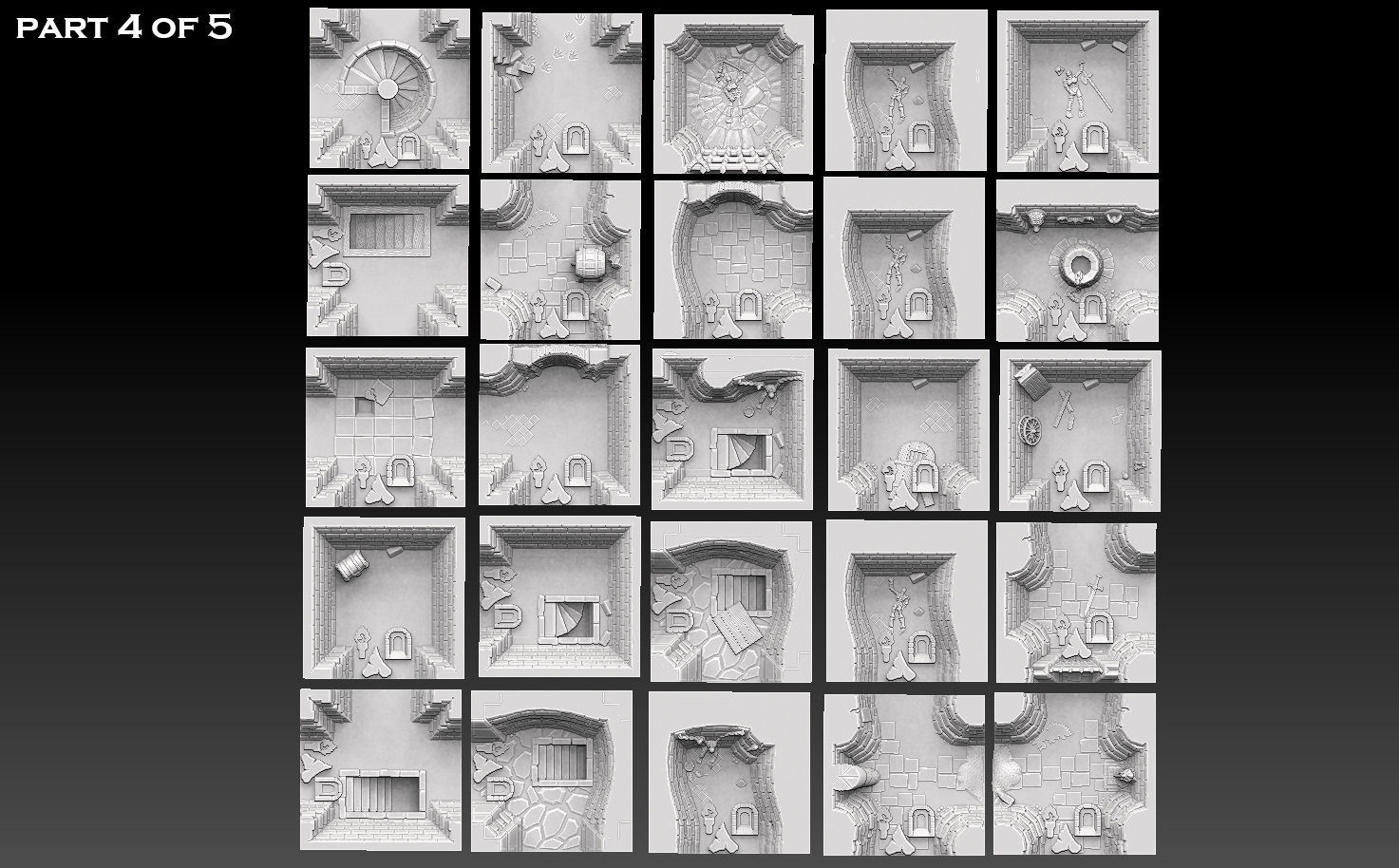 Dungeonquest Revised Edition 3d Tileset 3D print model_11