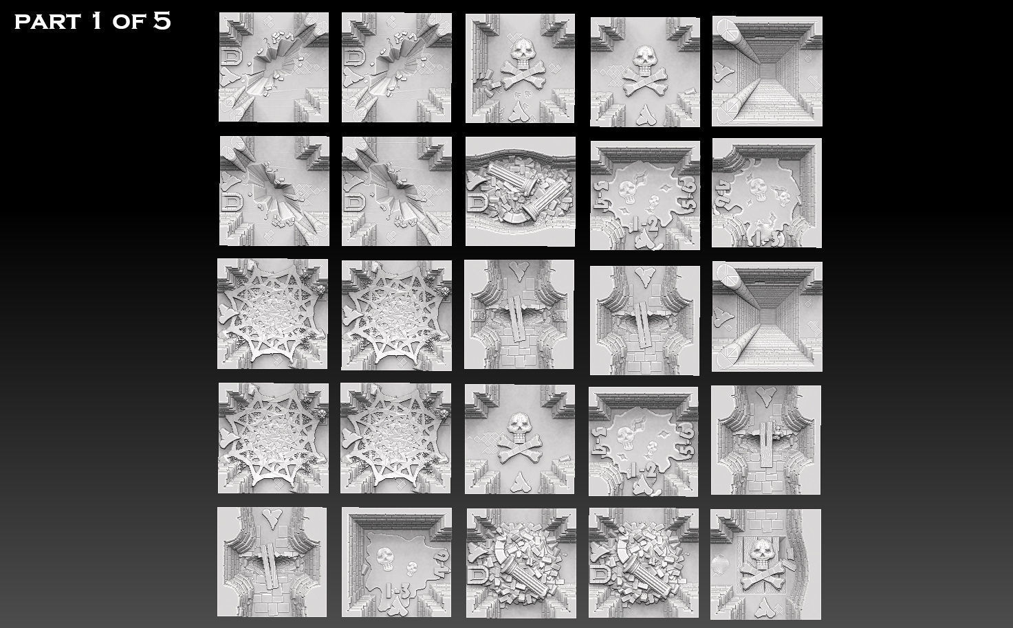 Dungeonquest Revised Edition 3d Tileset 3D print model_5