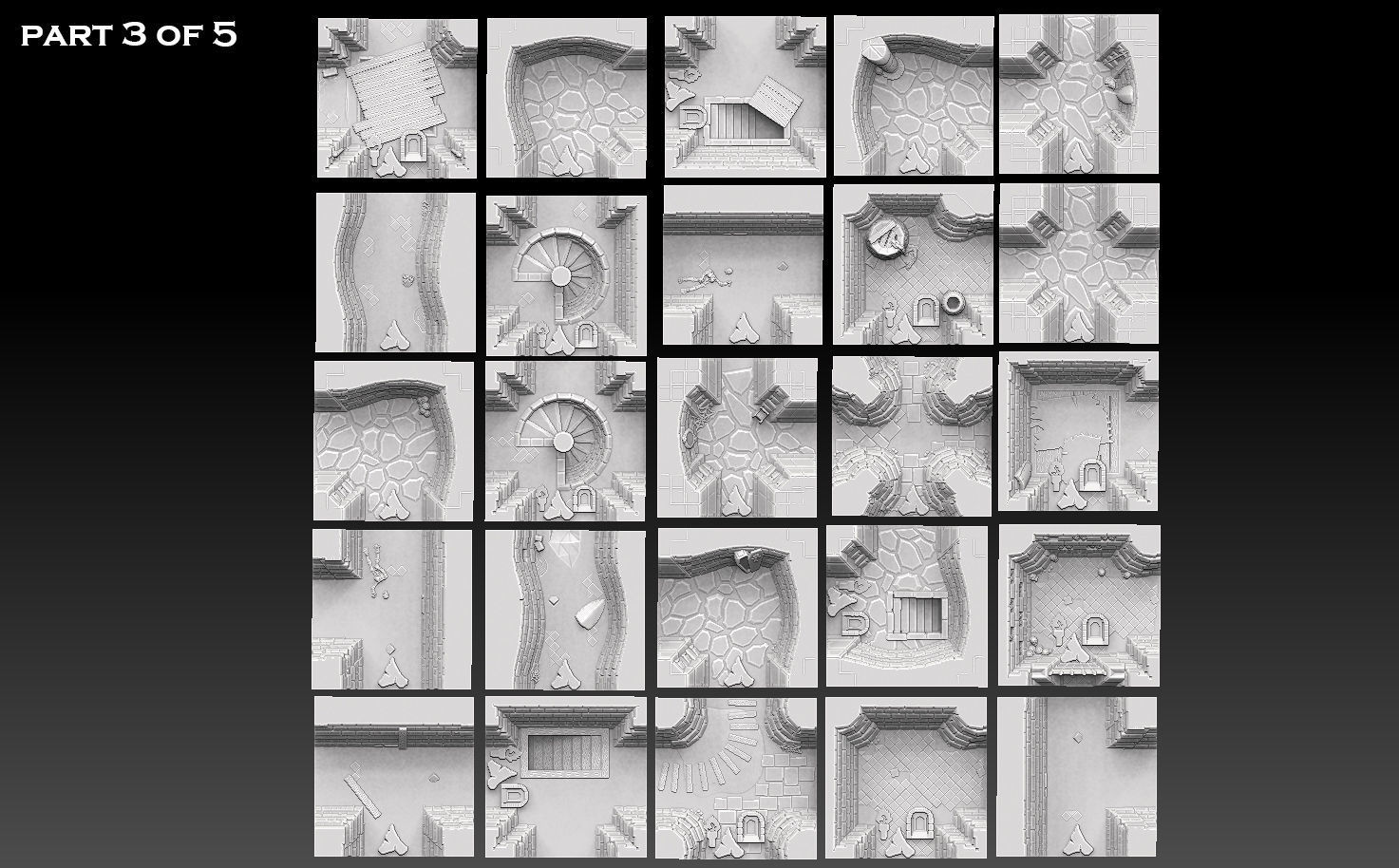 Dungeonquest Revised Edition 3d Tileset 3D print model_9